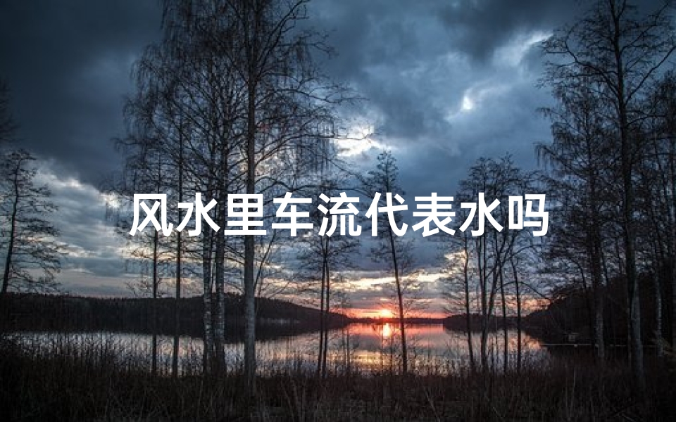 风水里车流代表水吗