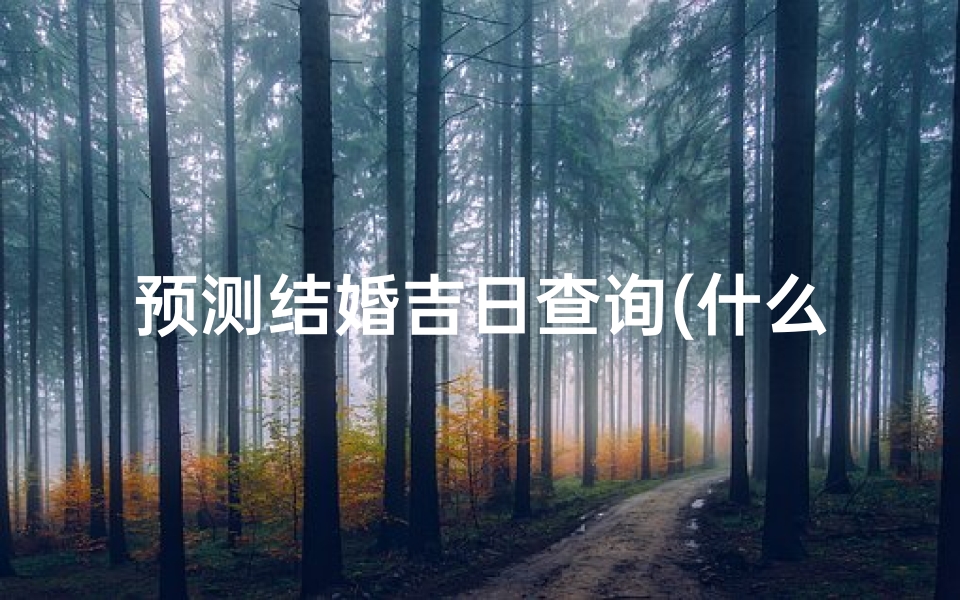 预测结婚吉日查询(什么软件可以测结婚吉日,结婚吉日测算软件)