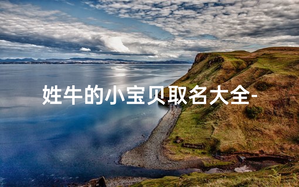 姓牛的小宝贝取名大全-《牛宝宝取名大全:创意美名汇聚一堂》