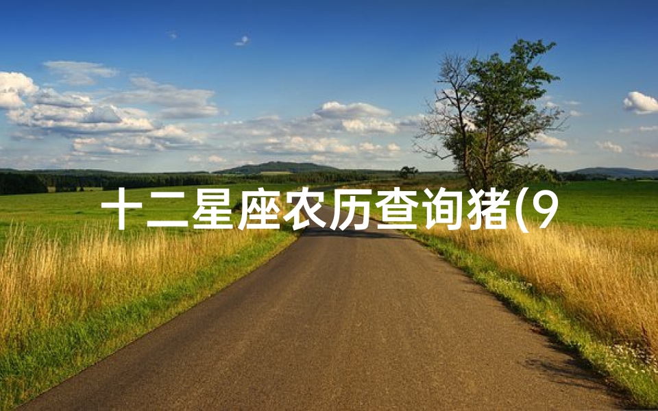 十二星座农历查询猪(95年属猪的农历九月初九生的是什么星座)