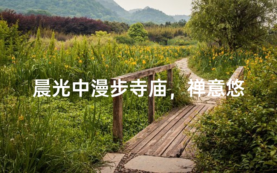 晨光中漫步寺庙，禅意悠然启程