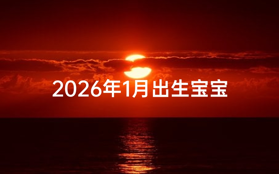 2026年1月出生宝宝取名书,2021年1月26日宝宝取名