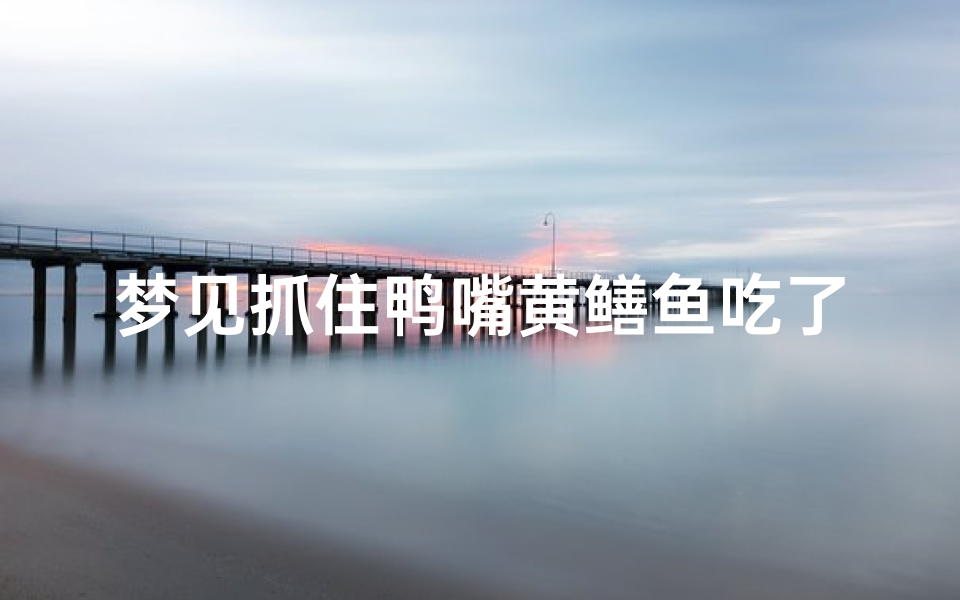 梦见抓住鸭嘴黄鳝鱼吃了;梦见抓黄鳝吃黄鳝
