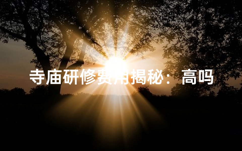 寺庙研修费用揭秘:高吗?值吗?