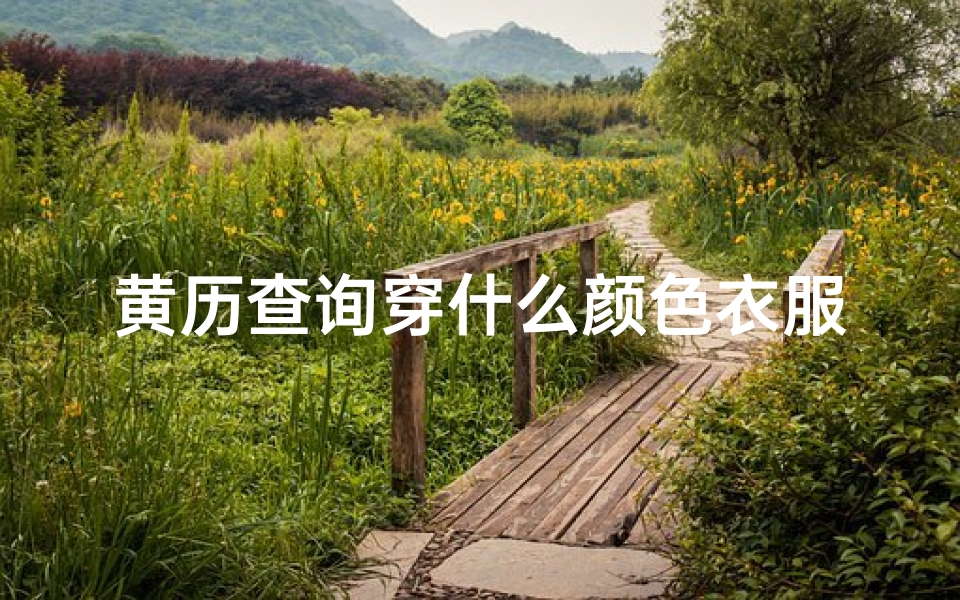 黄历查询穿什么颜色衣服,黄道吉日穿衣指数:今日宜穿色彩搭配