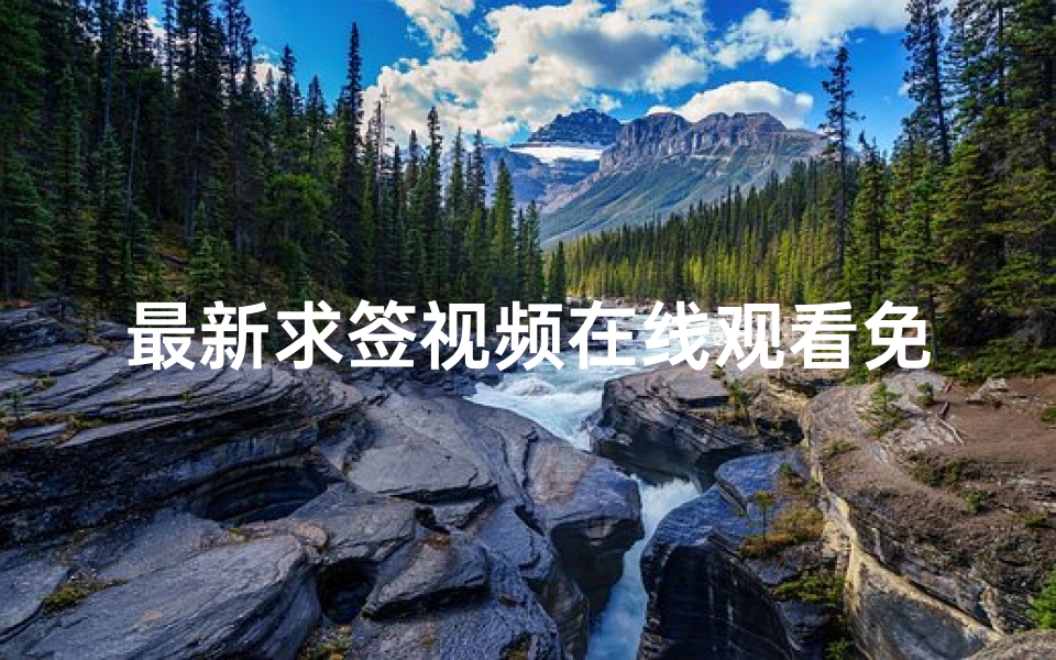 最新求签视频在线观看免费,轻松获取灵签指引