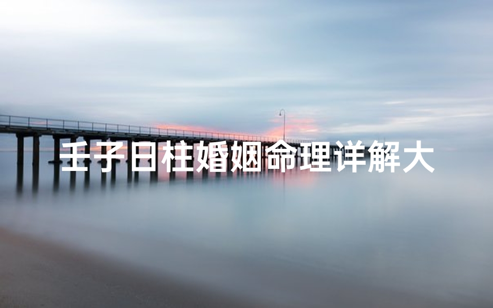 壬子日柱婚姻命理详解大全(壬子日婚姻)