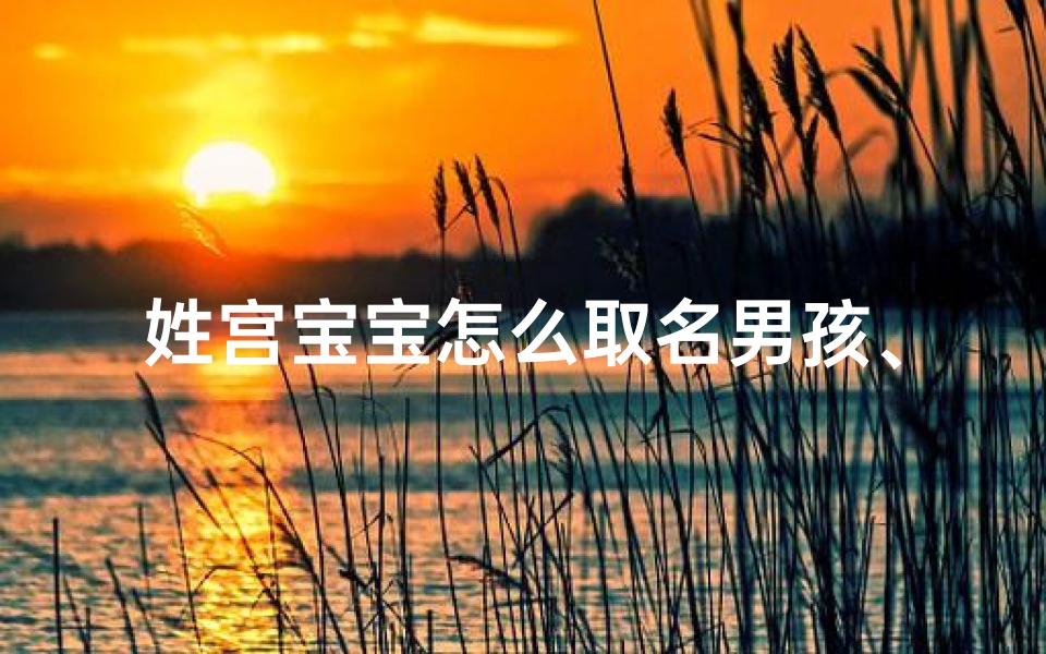 姓宫宝宝怎么取名男孩、《宫宝宝男孩取名:创意无限,寓意美好》