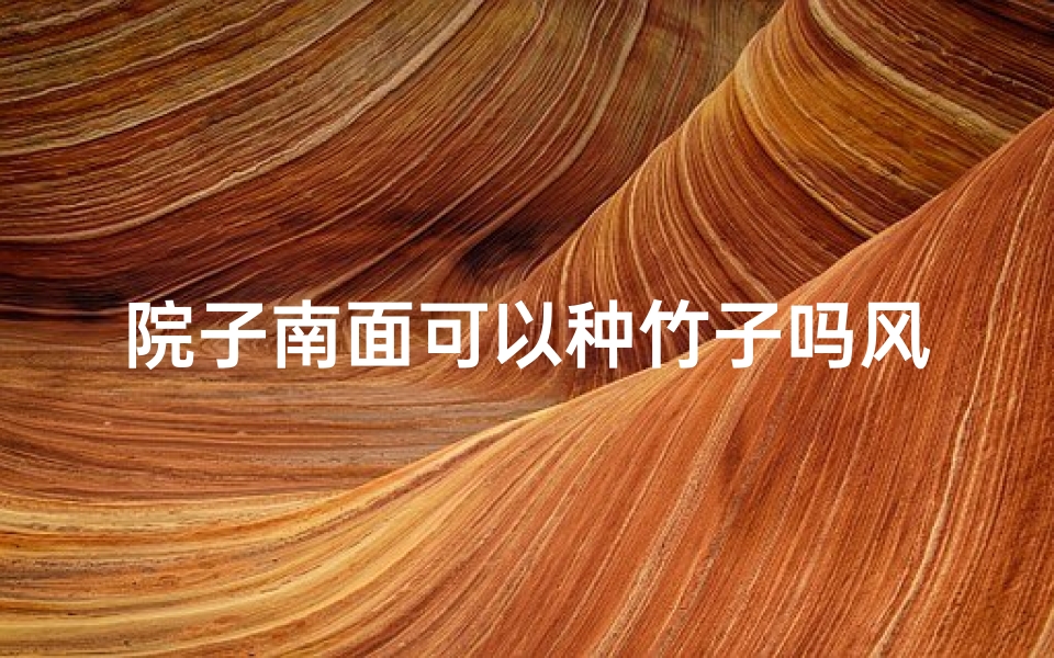 院子南面可以种竹子吗风水