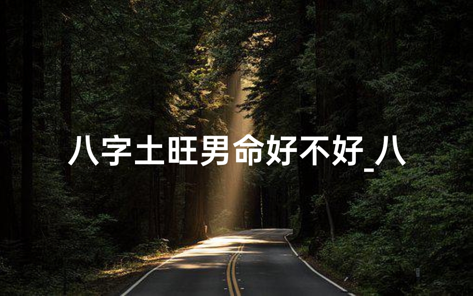 八字土旺男命好不好_八字里土旺的命理