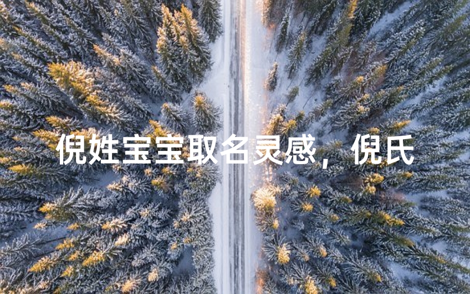 倪姓宝宝取名灵感,倪氏文化传承与创新命名指南