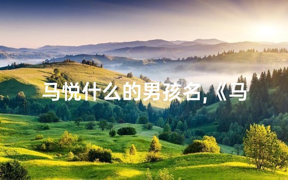 马悦什么的男孩名,《马宝宝悦悦:阳光男孩,快乐成长记》