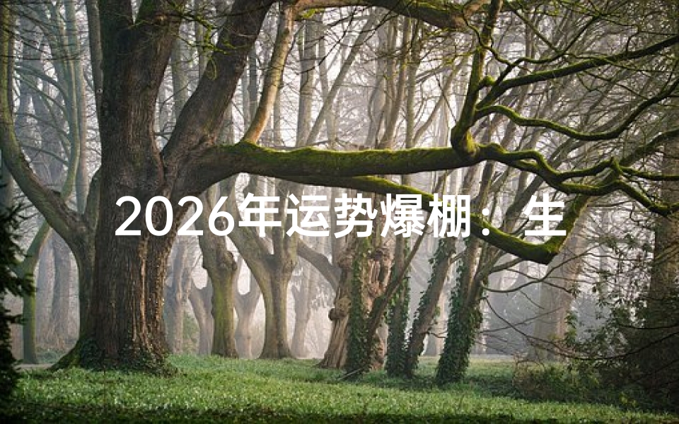 2026年运势爆棚：生肖XX财运亨通年