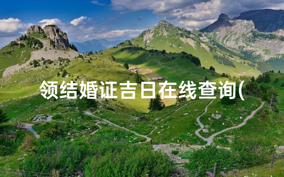 领结婚证吉日在线查询(2025年领证最好的日子2025年领证吉日吉时查询)