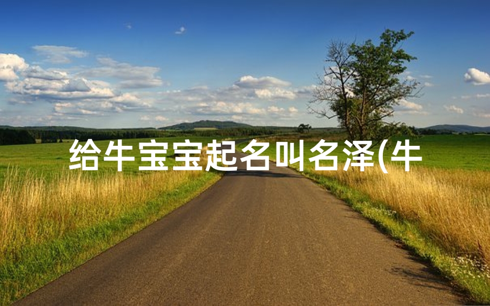 给牛宝宝起名叫名泽(牛年宝宝起名带泽,泽字寓意好的名字)