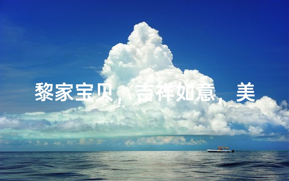 黎家宝贝,吉祥如意,美好未来
