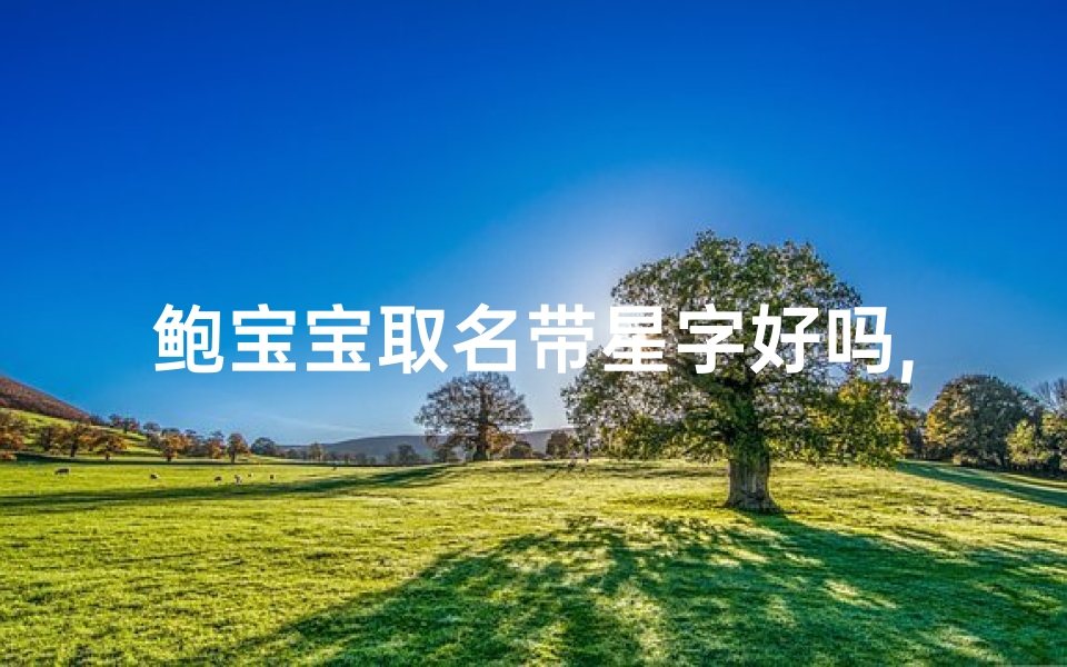 鲍宝宝取名带星字好吗,鲍氏宝宝取名