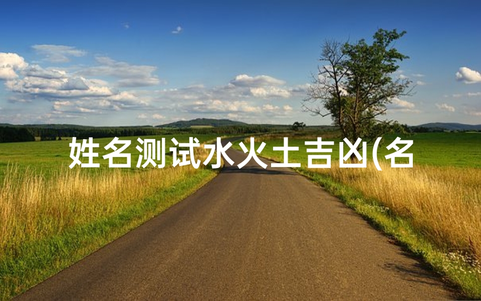 姓名测试水火土吉凶(名字测试打分薛文浩)