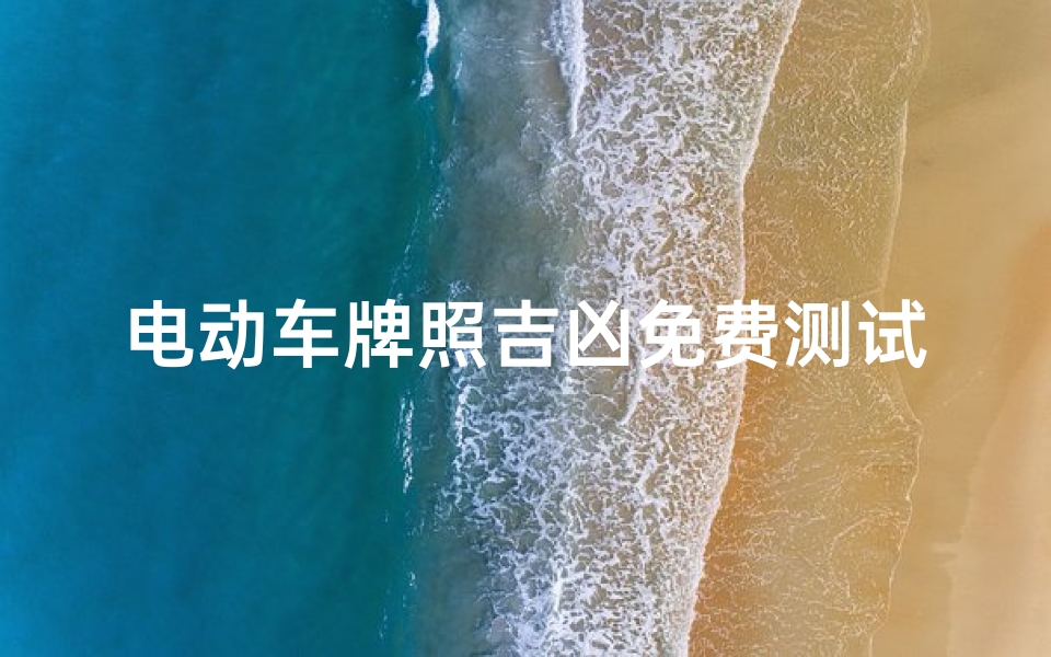 电动车牌照吉凶免费测试(挂电动车牌数字09123好不好)