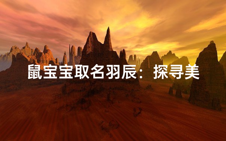 鼠宝宝取名羽辰:探寻美好未来的寓意之美
