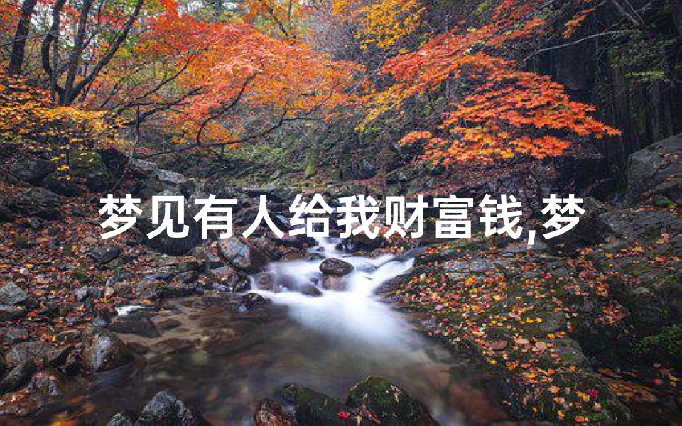 梦见有人给我财富钱,梦见有人给我财富钱好不好