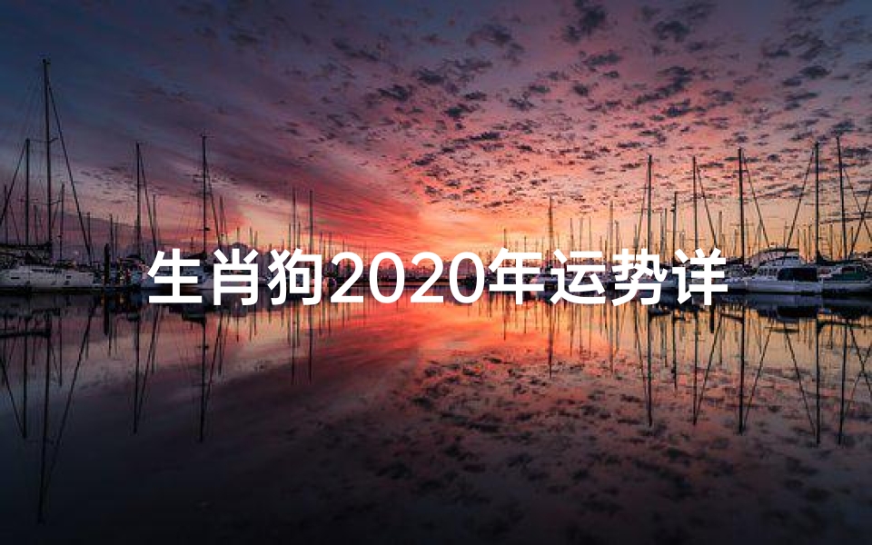 生肖狗2020年运势详解,全面解析事业财运与感情健康