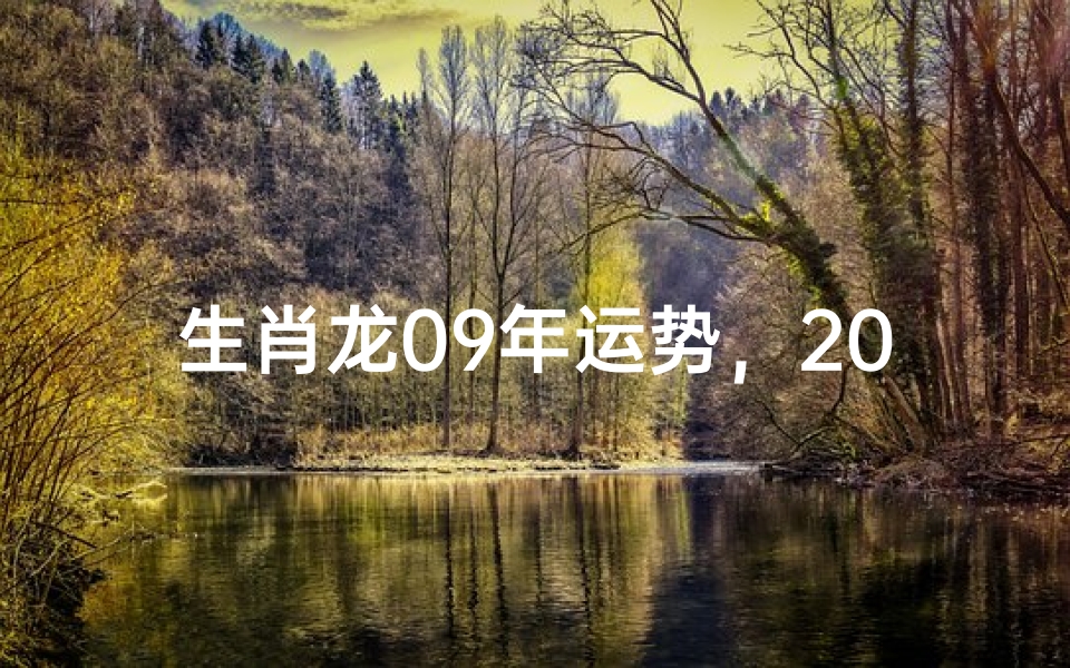 生肖龙09年运势,2009年属龙人全年运程解析
